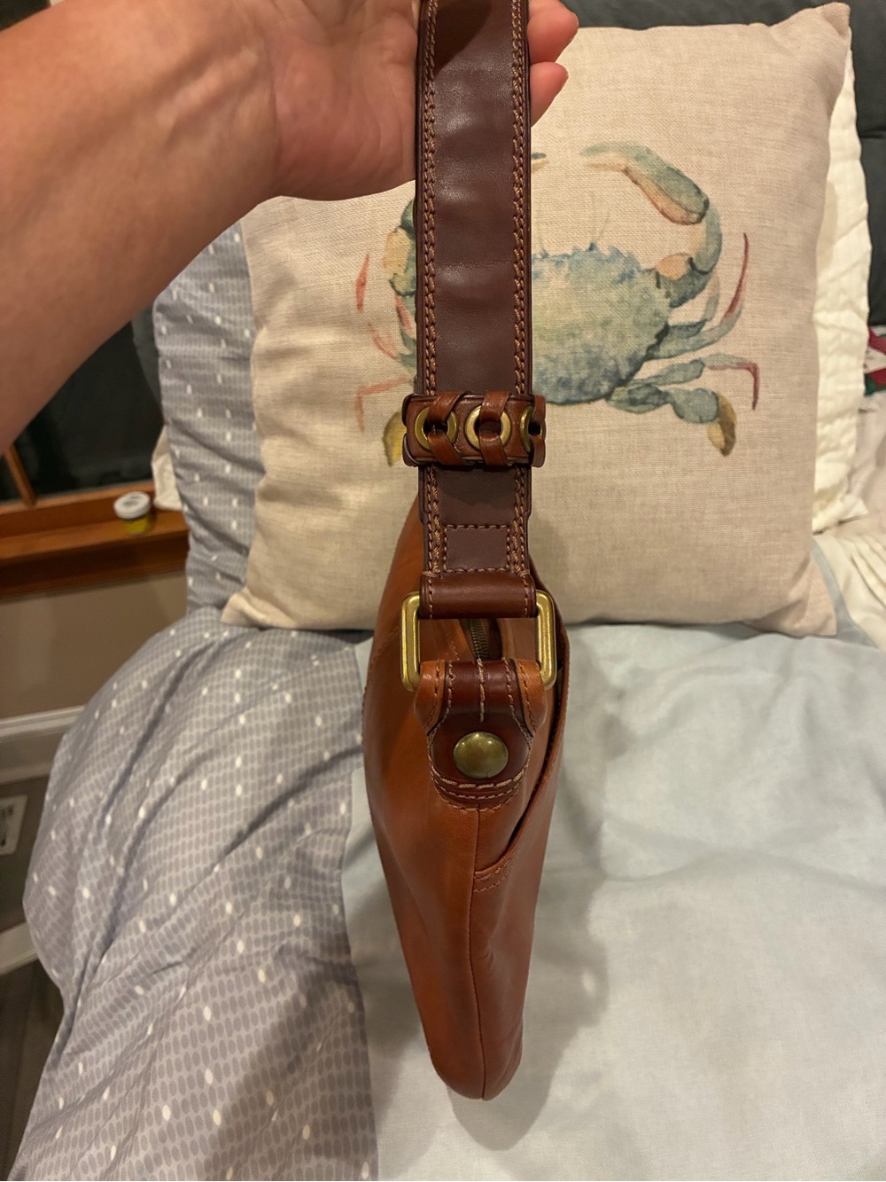 Coach Bleeker G0769-11416 Brown Glove Tanned Leather Shoulder Hobo Bag - Picture 5 of 8